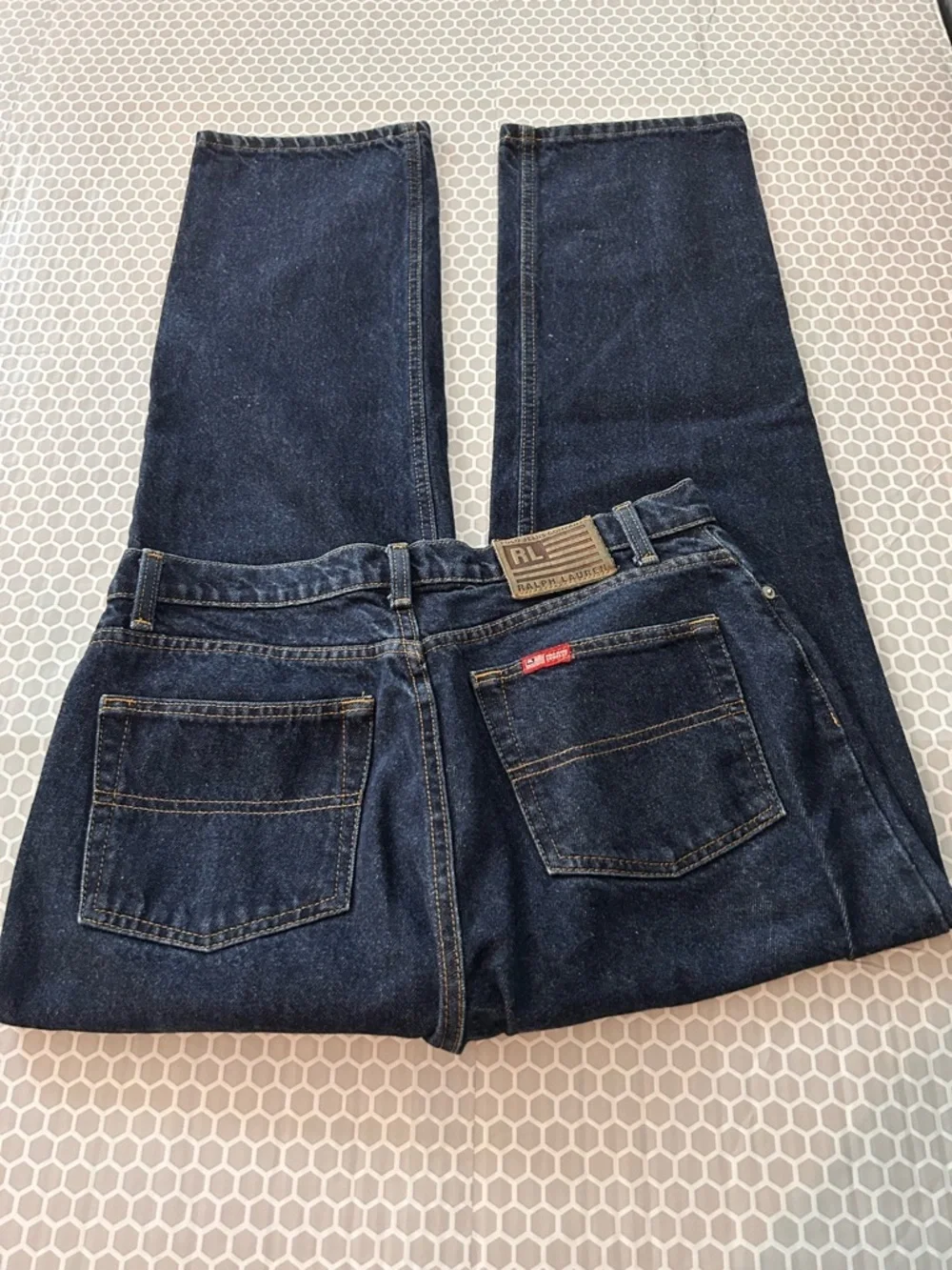 Ralph Lauren Dark Indigo Straight Jeans. Cotton